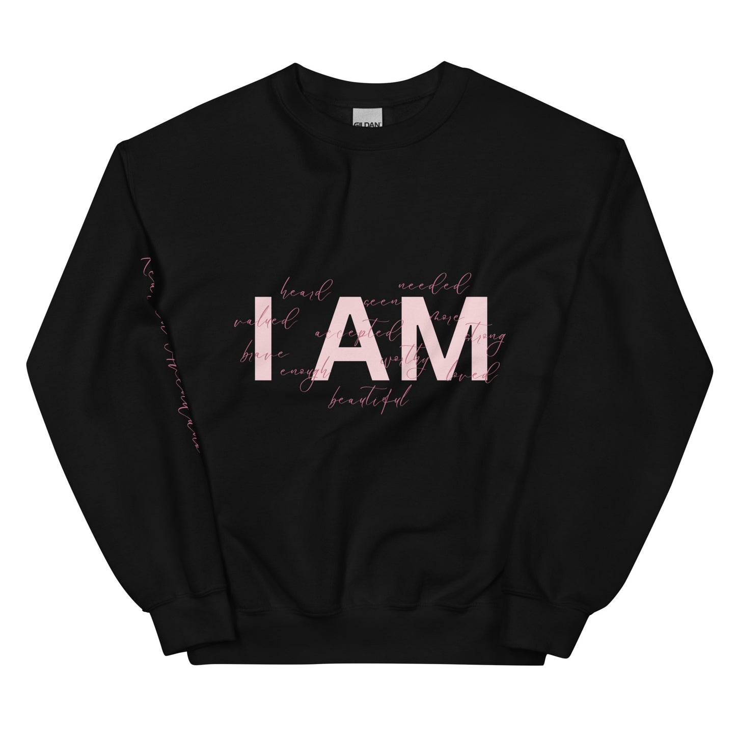 “I AM” Pink Sweater